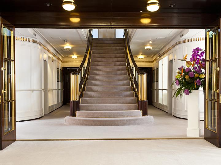 Grand Staircase on Royal Yacht Britannia